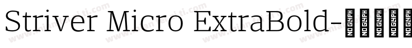 Striver Micro ExtraBold字体转换